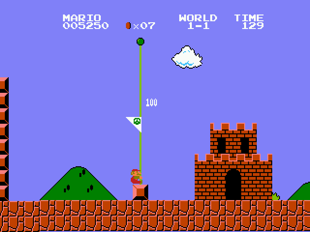Super Mario Bros atari screenshot